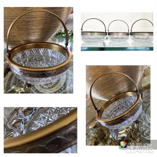 Хрусталь с мельхиором