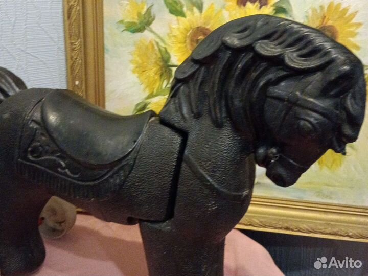 Игрушка СССР Конь - каталка