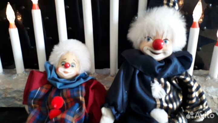 Кукла - фарфоровый клоун