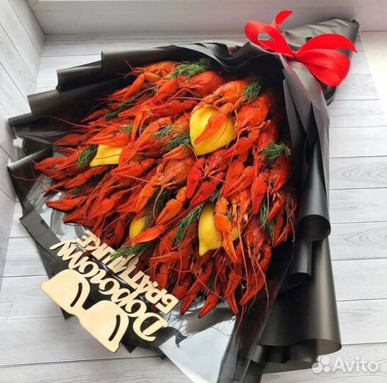 Букеты из раков/съедобные букеты/мужской букет