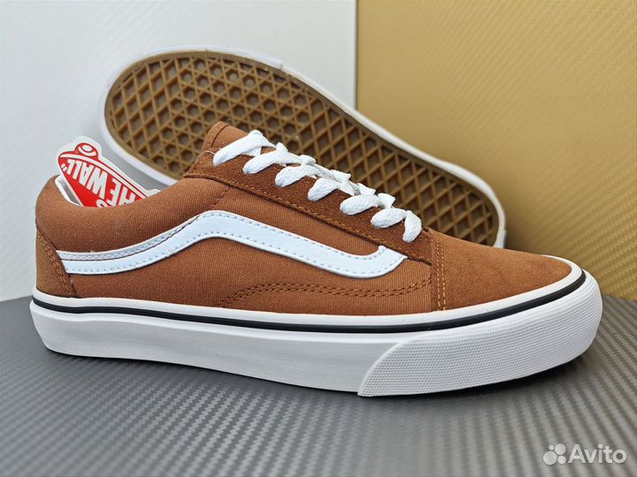 Кеды Vans Old skool коричневые