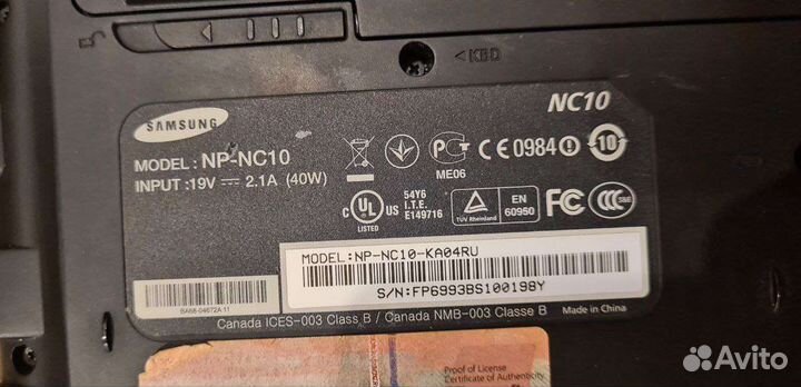 Ноутбук samsung продаётся на запчасти