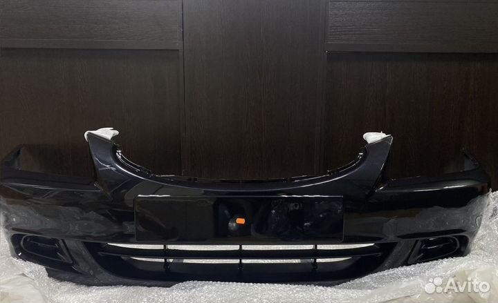 Бампер передний Хендай Акцент тагаз черный D01