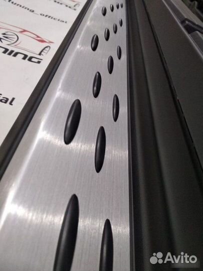 Пороги на Mercedes Benz GLS X166 с подсветкой 15+