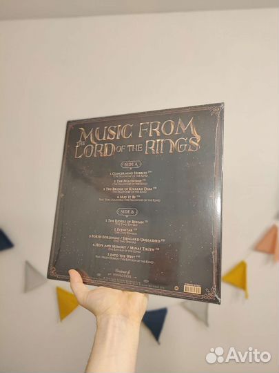 Lord of the rings винил с музыкой цветной