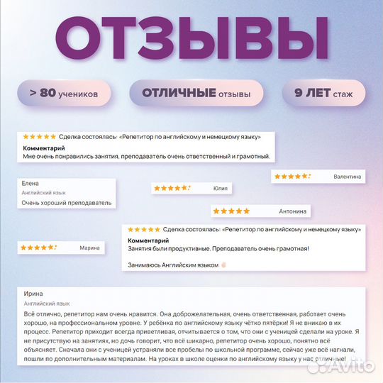 Репетитор по английскому и немецкому языку