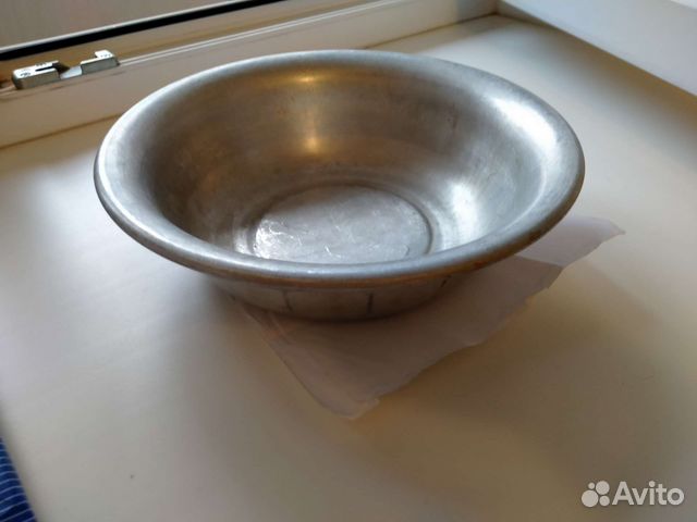 Поднос, чашка и крышка новая из алюминия