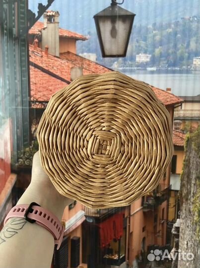 Корзина из бумажной лозы