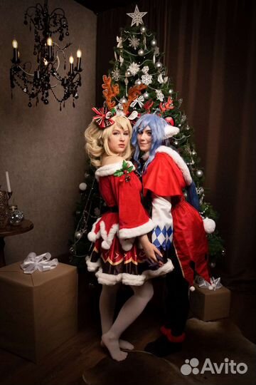 Новогодний костюм козы и барбары