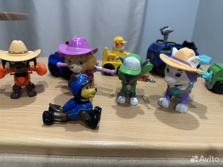 Щенячий патруль машинки и щенки