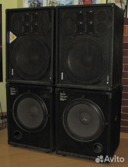 Колонки Сабвуферы 2160W Pro 4шт Frank Audio C-Mark