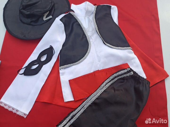 Карнавальный костюм Zorro Зорро. Рост 104-122