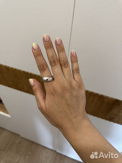 Кольцо бижутерия под серебро