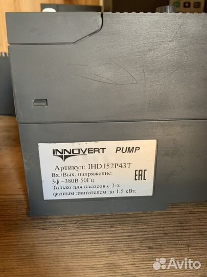 Преобразователь частоты Innovert ihd152p43t