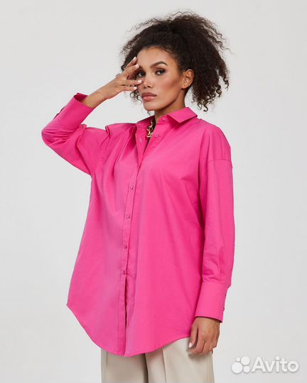 Женская рубашка 100% хлопок
