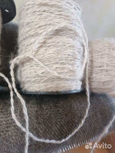 Пряжа нитки для вязания из собачьего пуха