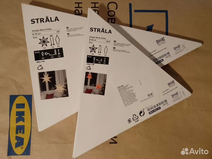 Новая звезда IKEA strala + шнур