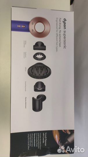 Оригинал Dyson HD08 Vinca Blue/Rose с кейсом