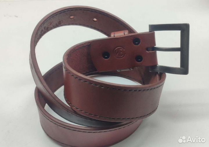 Мужской кожаный ремень ручной работы