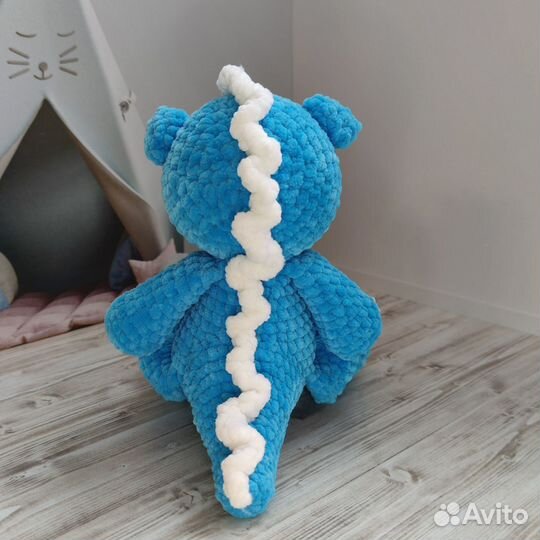 Вязаная мягкая игрушка дракон 
