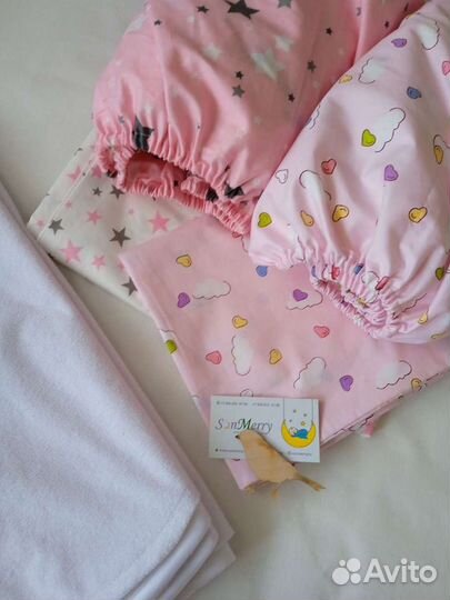 Простыни для малышей на резинке