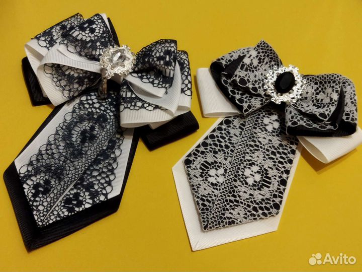 Галстук и банты для школы - набор для ученицы