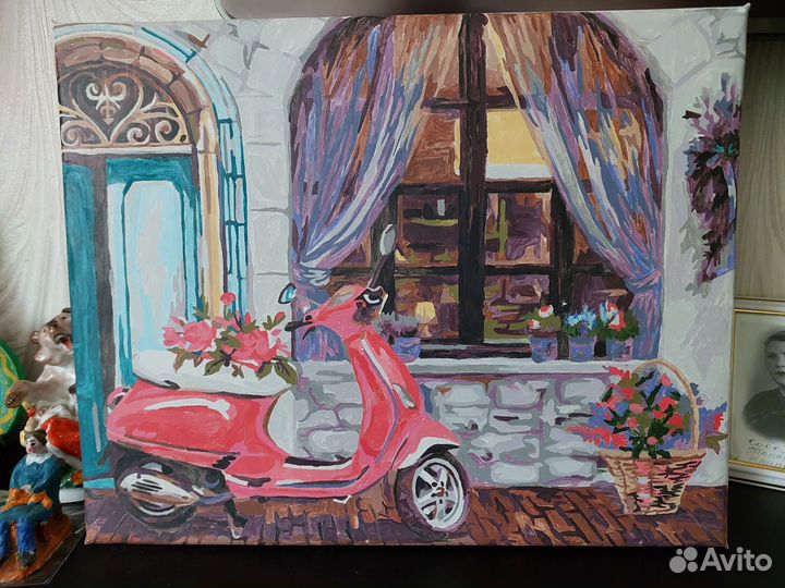 Картины по номерам 40/50.раскрашены