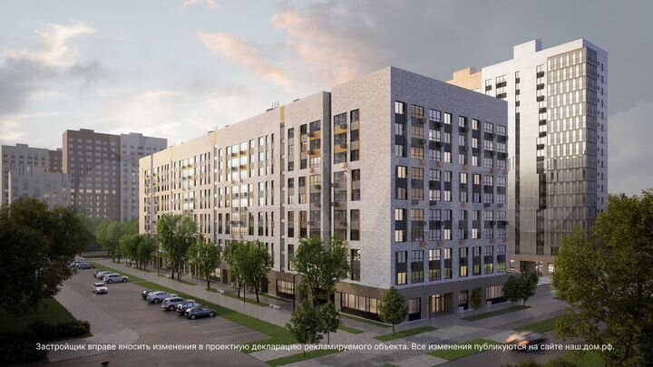 1-к. квартира, 33,1 м², 7/17 эт.