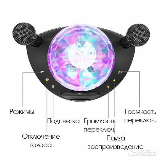 Караоке система sdrd SD-308 30w black