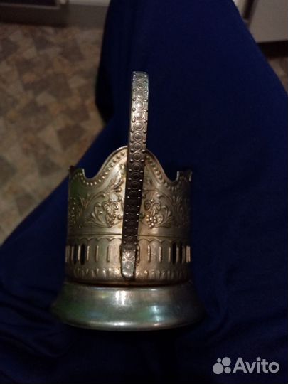 Космос Поодстаканник мельхиор СССР