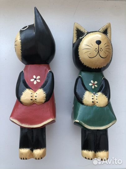 Деревянные статуэтки и фигурки в интерьер