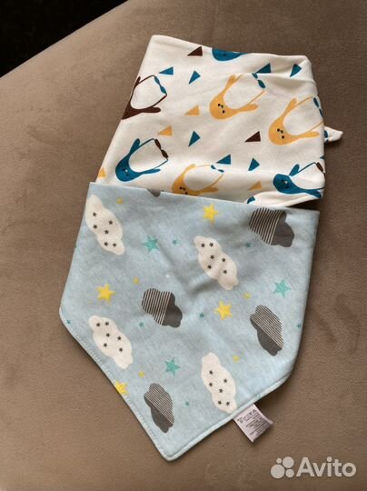 Слюнявчики детские хлопковые