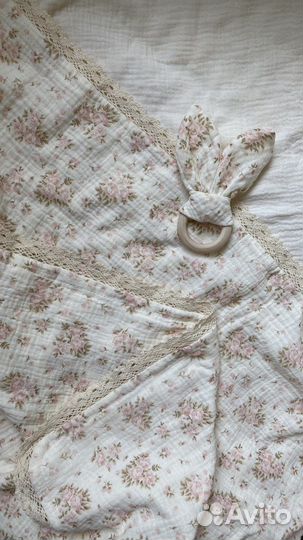 Плед на выписку из муслина