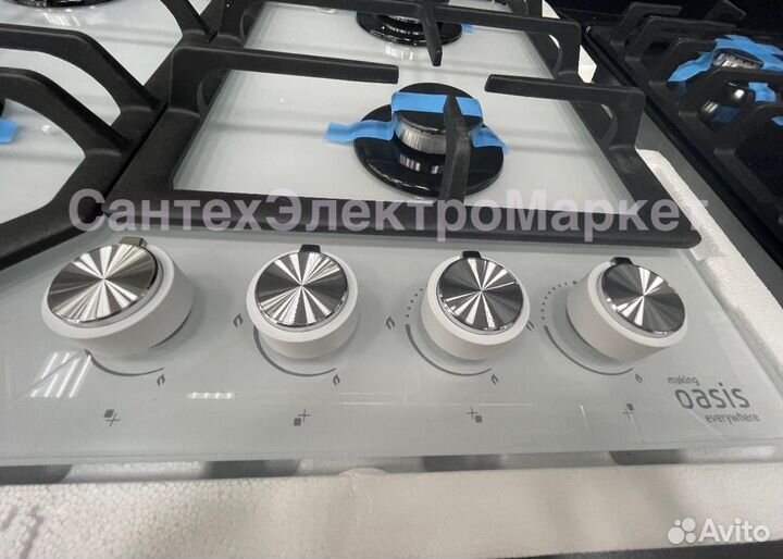 Газовая варочная панель Oasis P-GW (FN), белый