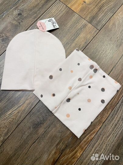 Новый комплект шапка снуд шарф 2-3 года