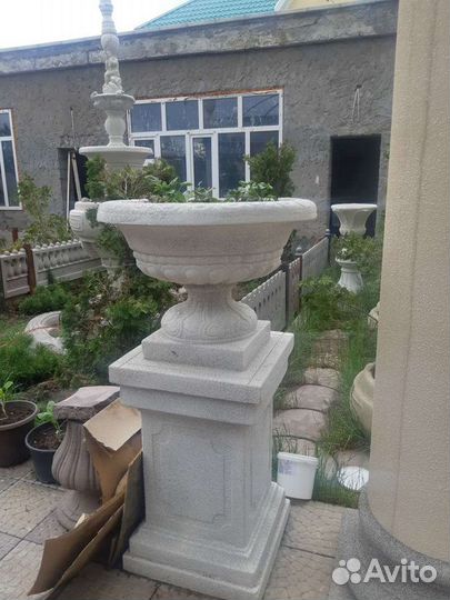 Лепнина, фигуры для сада, вазы, фонтаны