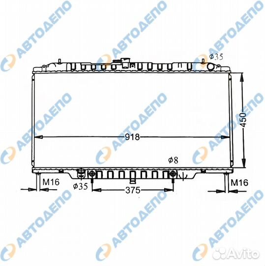 Радиатор охлаждения двигателя nissan safari 19972006 ниссан сафари 19972006