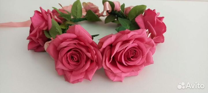 Ободок с цветами, аксессуары для фотосесии