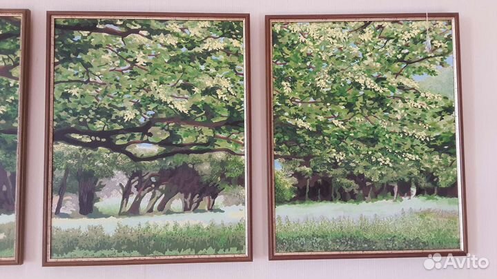 Картина акрилом на холсте пейзаж