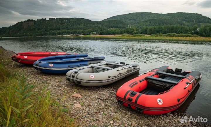 Лодка mishimo river JET470 под водомет синий/серый