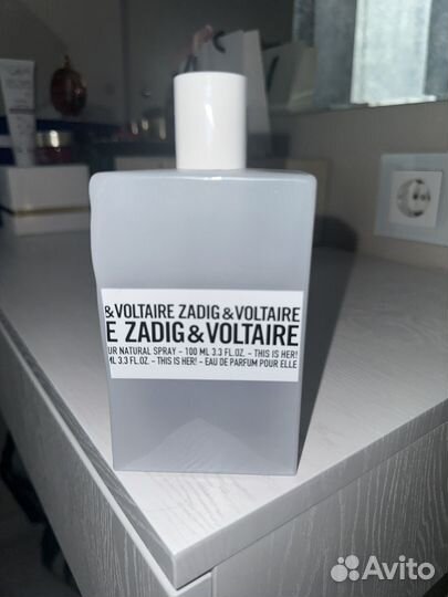 Zadig & voltaire оригинал 100ml