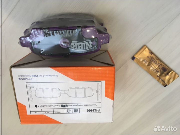 Япония NiBK Задние тормозные Колодки Nissan