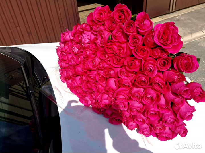 Розы, букет цветов, 101 роза. Розы опт