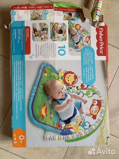 Развивающий коврик новый fischer price