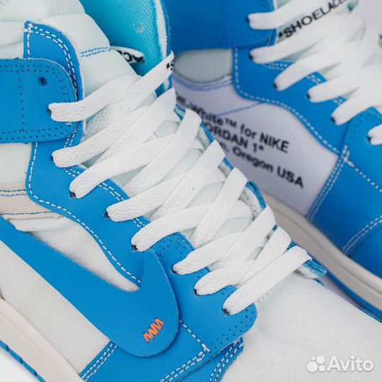 Кроссовки Nike Air Jordan 1 UNC x Off-White