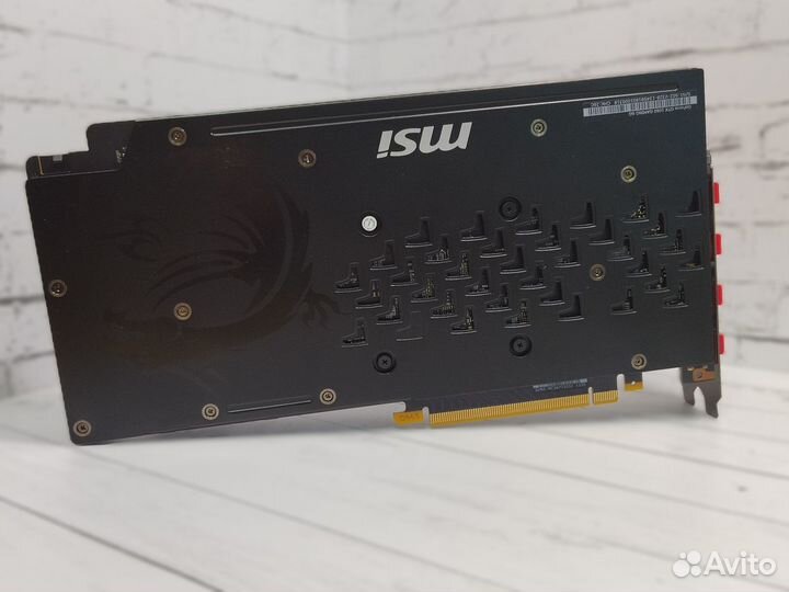 Видеокарта GeForce GTX 1060 MSI gaming X 6GB