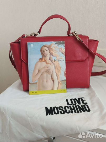 Сумка красная Moschino оригинал