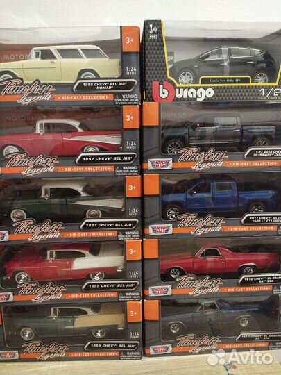 Модель 1:24, новые, Maisto и MotorMax