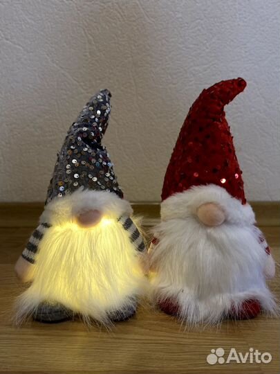 Интерьерные новогодние игрушки гномики