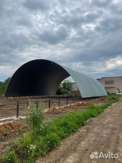 Арочный ангар под ключ